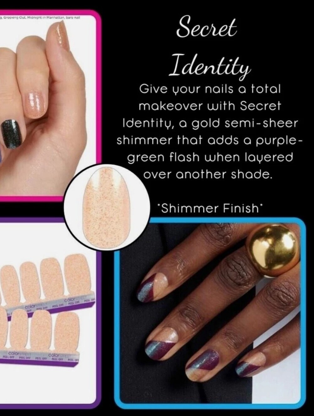 Color Street Nail Strips "Secret Identity"